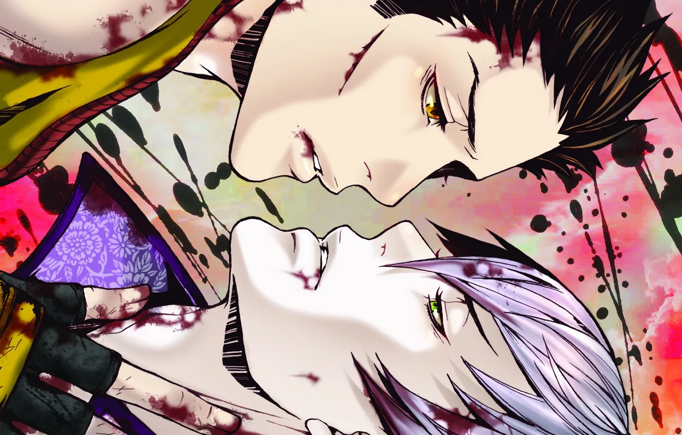 Photo wallpaper blood, guy, Sengoku Basara, The Era Of Unrest