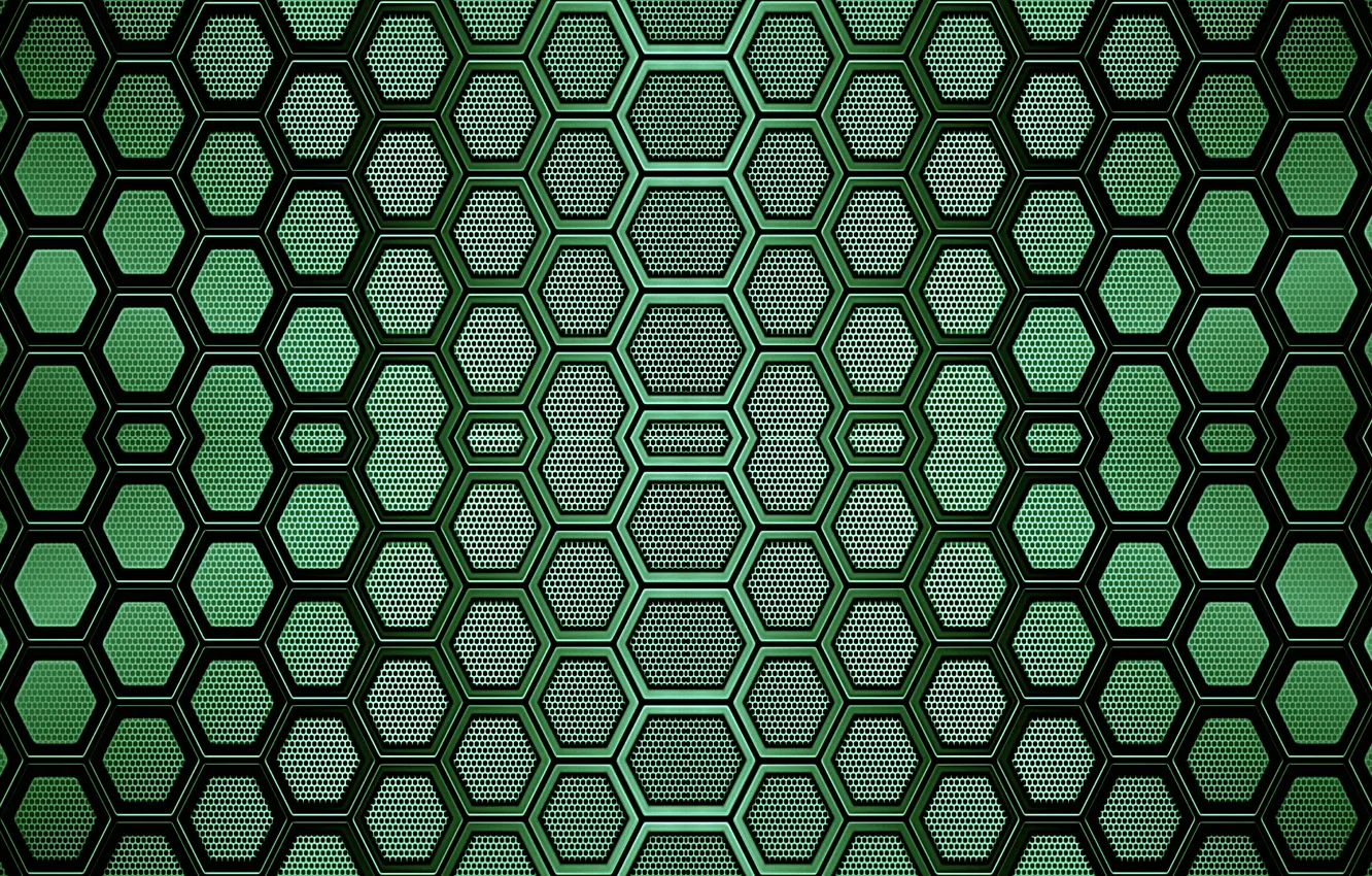 Photo wallpaper green, background, figure, elements, symmetry