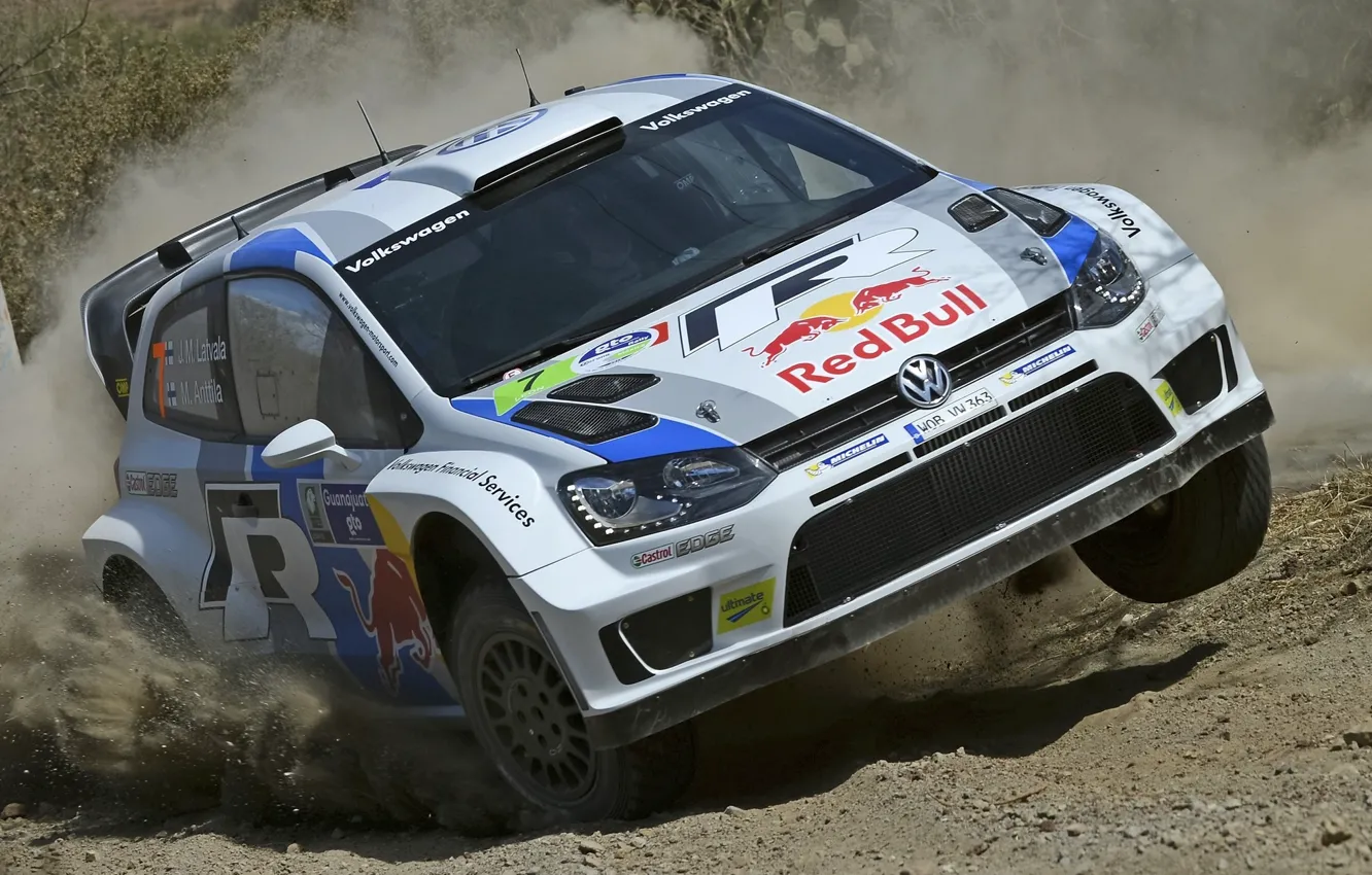 Photo wallpaper auto, Volkswagen, rally, WRC, the front, Polo R