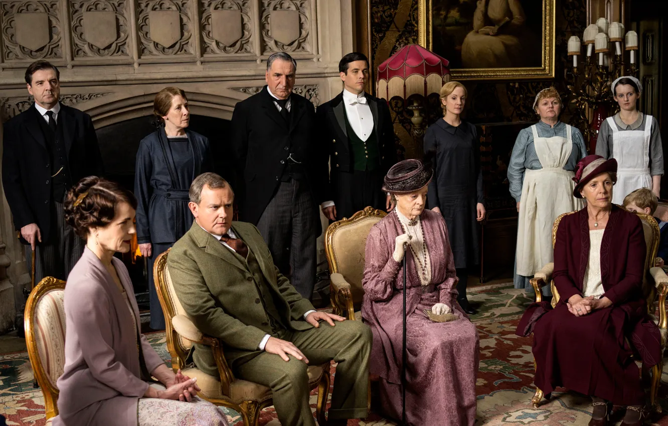Photo wallpaper the series, actors, drama, characters, Downton Abbey