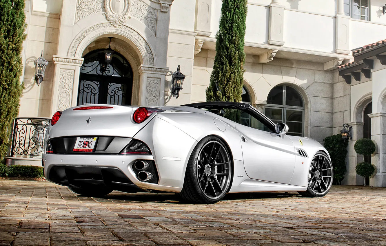Photo wallpaper Villa, Ferrari, supercar, mansion, Ferrari California