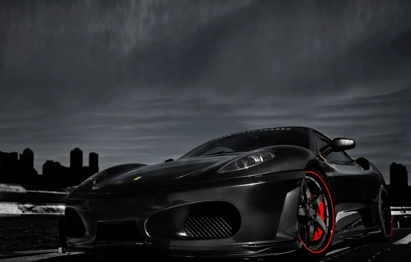 Photo wallpaper black, Ferrari, Scuderia