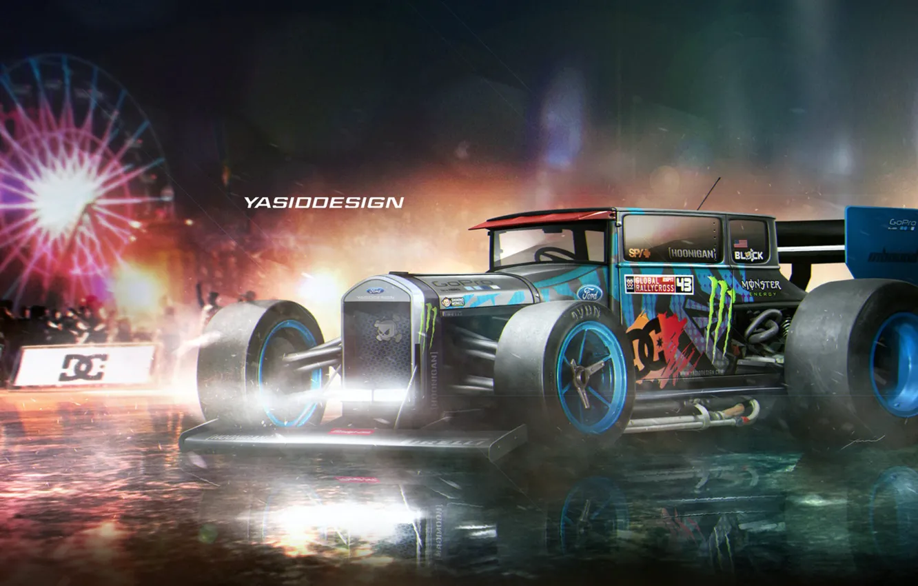 Photo wallpaper machine, tuning, Ford, Ford, Model T, Hoonigan, Yasid Design, Yasid Oozeear