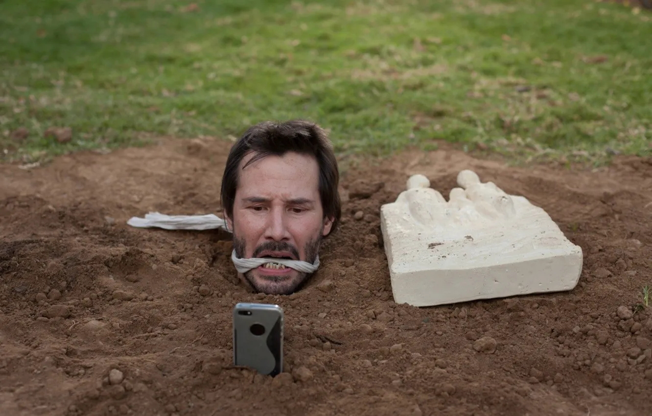Photo wallpaper earth, phone, male, horror, hostage, Thriller, Keanu Reeves, Keanu Reeves