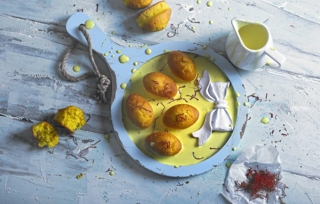 Photo wallpaper food, sauce, cakes, cupcakes