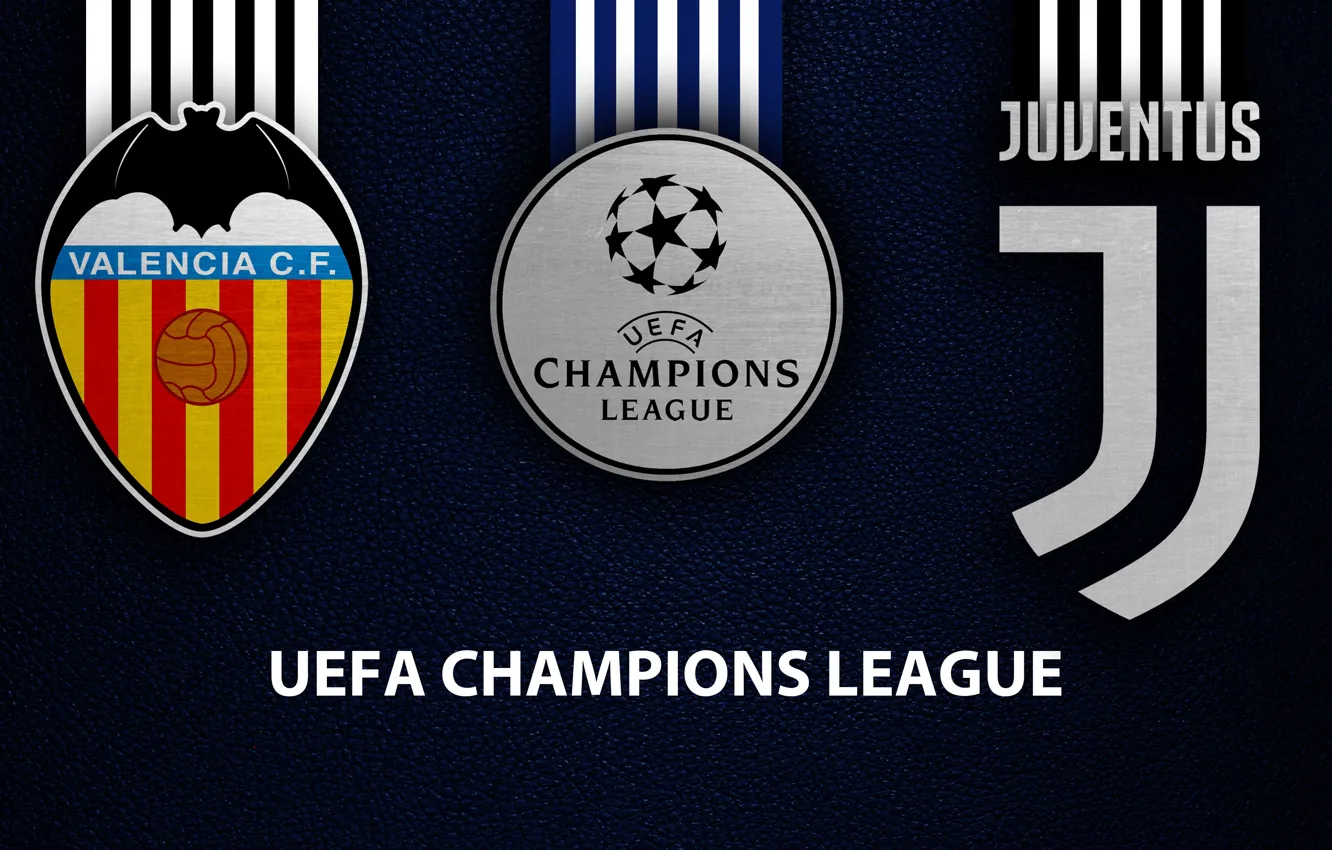 Photo wallpaper wallpaper, sport, logo, football, Valencia, Juventus, UEFA Champions League, Valencia vs Juventus
