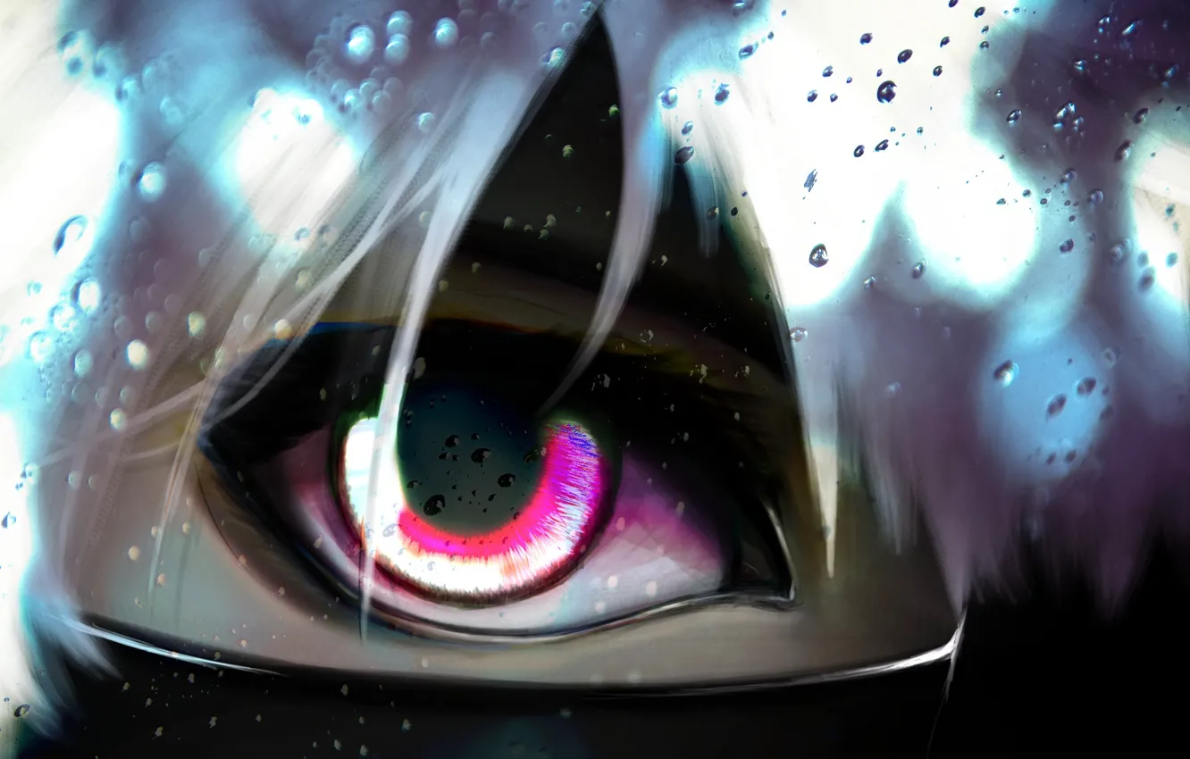 Photo wallpaper face, eyes, anime, art, guy, bangs, Tokyo ghoul, tokyo ghoul