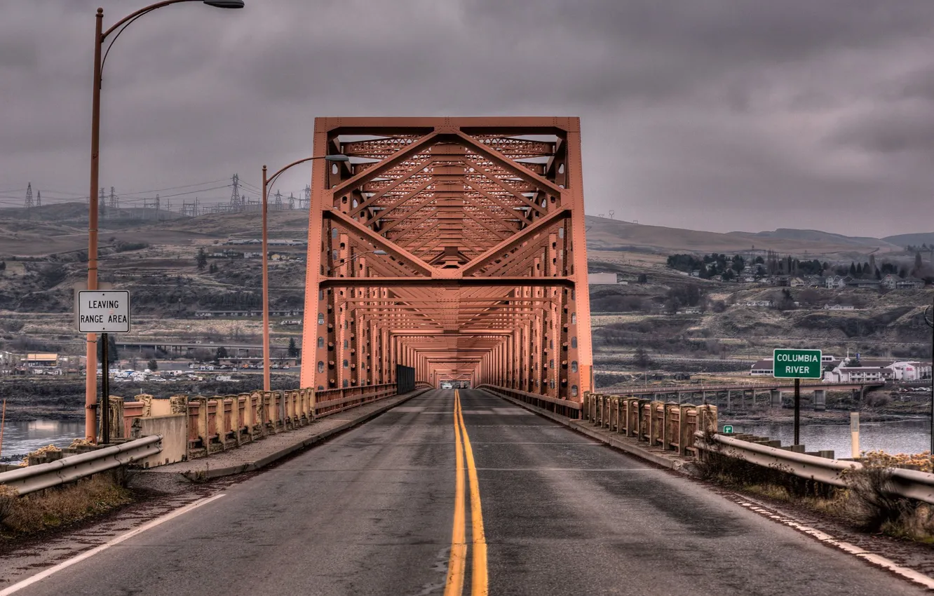 Photo wallpaper HDR, Columbia River, Washington State