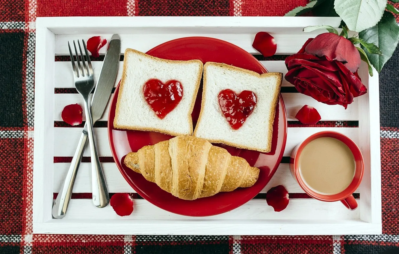 Photo wallpaper food, Breakfast, toast