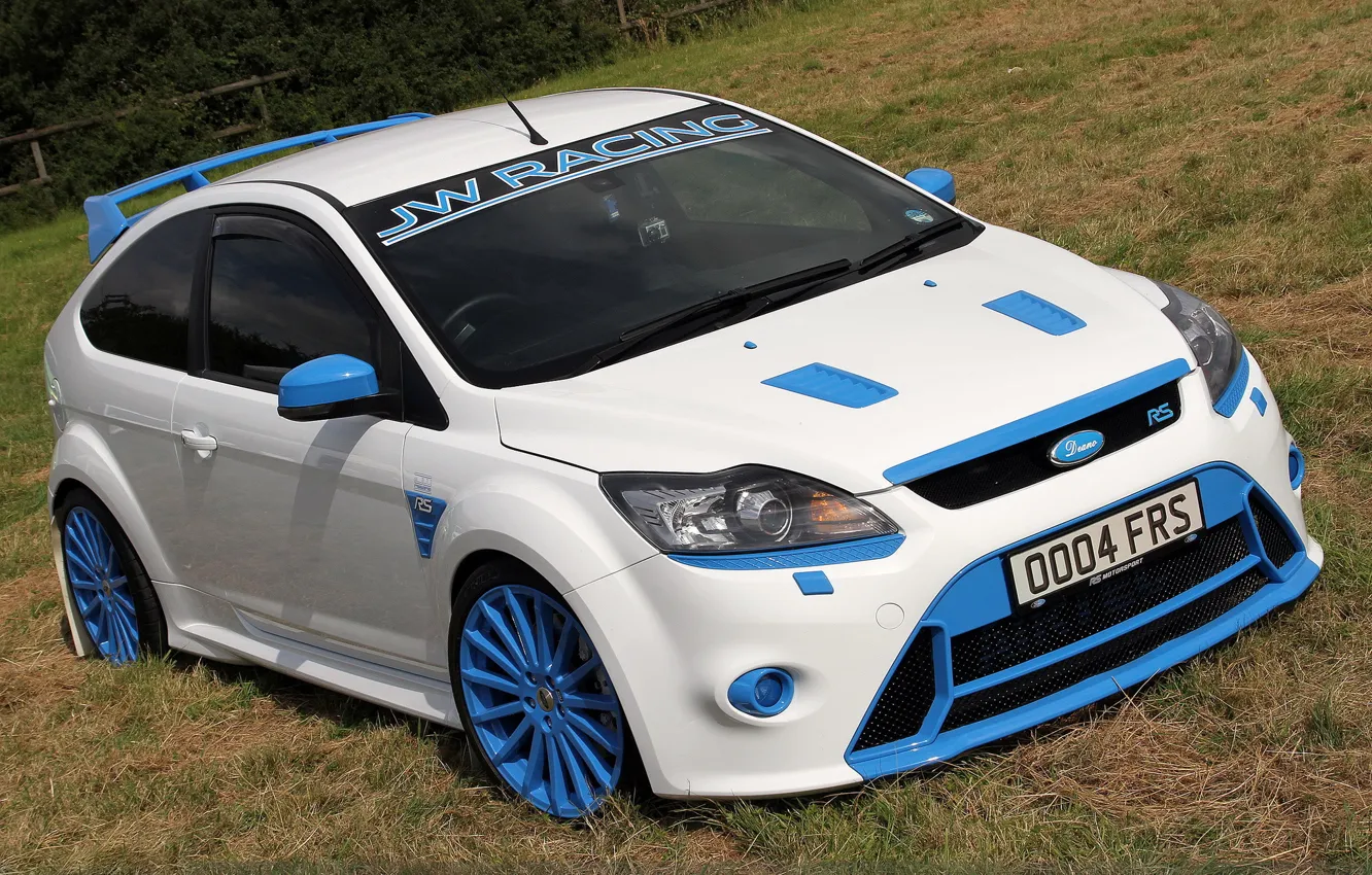 Photo wallpaper white, jw racing, ford. focus