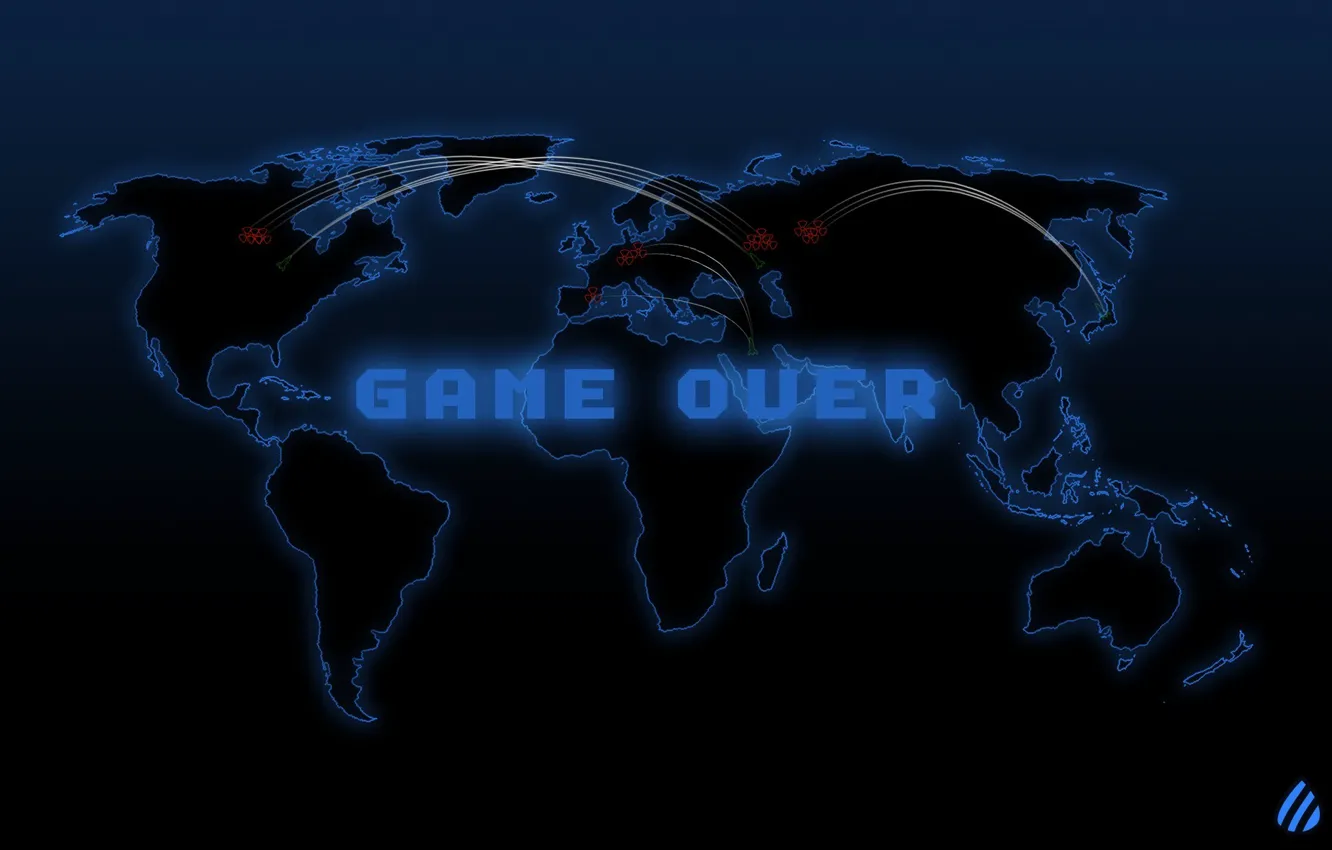 Photo wallpaper map, Game over