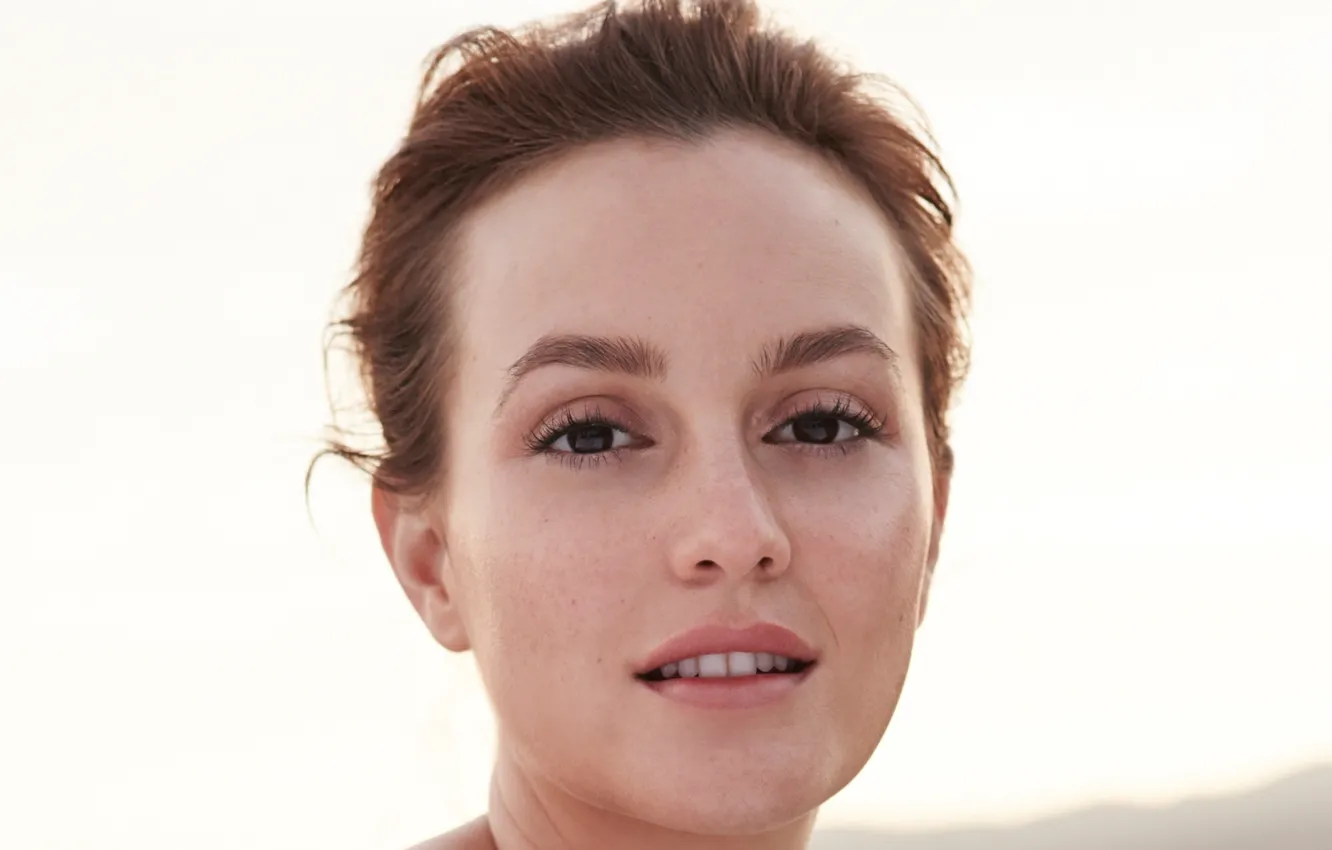 Photo wallpaper portrait, actress, Leighton Meester