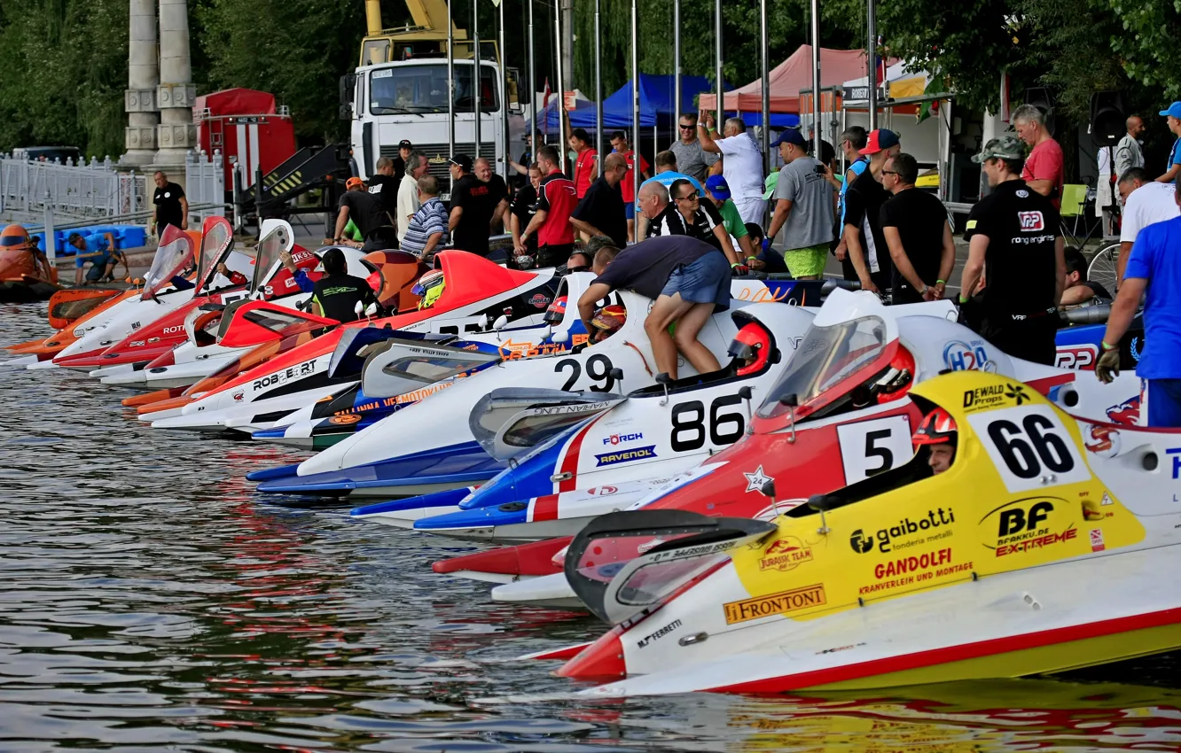 Photo wallpaper race, boat, speed