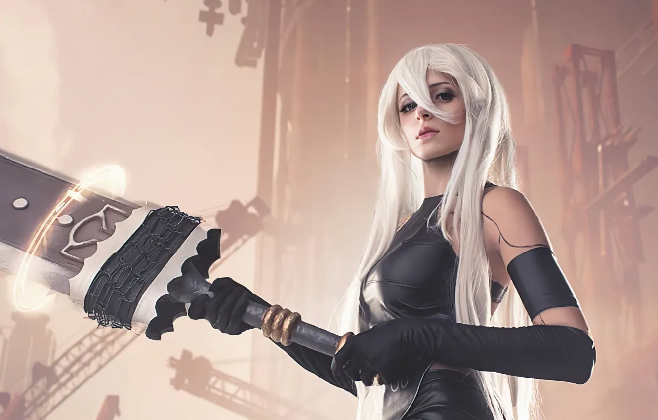 Photo wallpaper Games, Digital Art, Artwork, Cosplay, Artist, Nier Automata