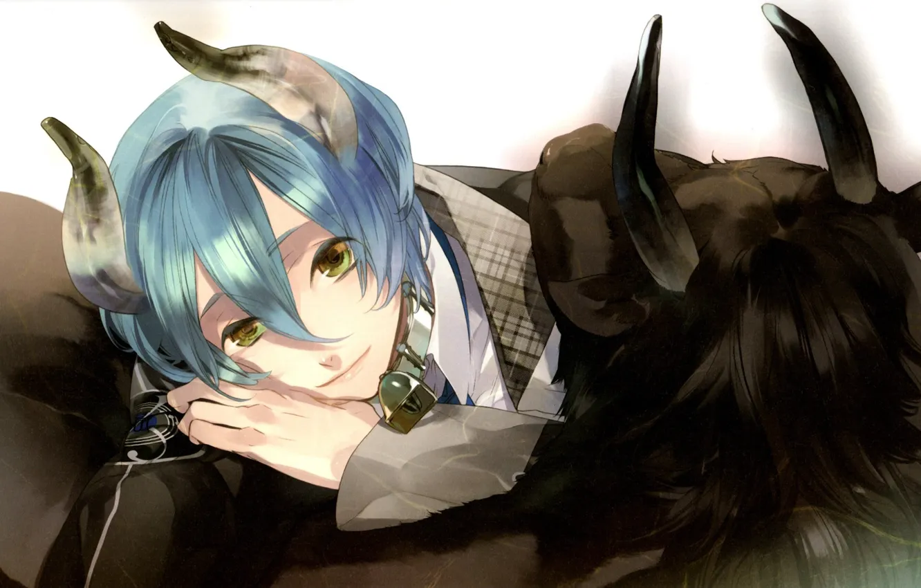 Photo wallpaper guy, Taurus, starry sky, Starry★Sky, visual novel, anime (2011)