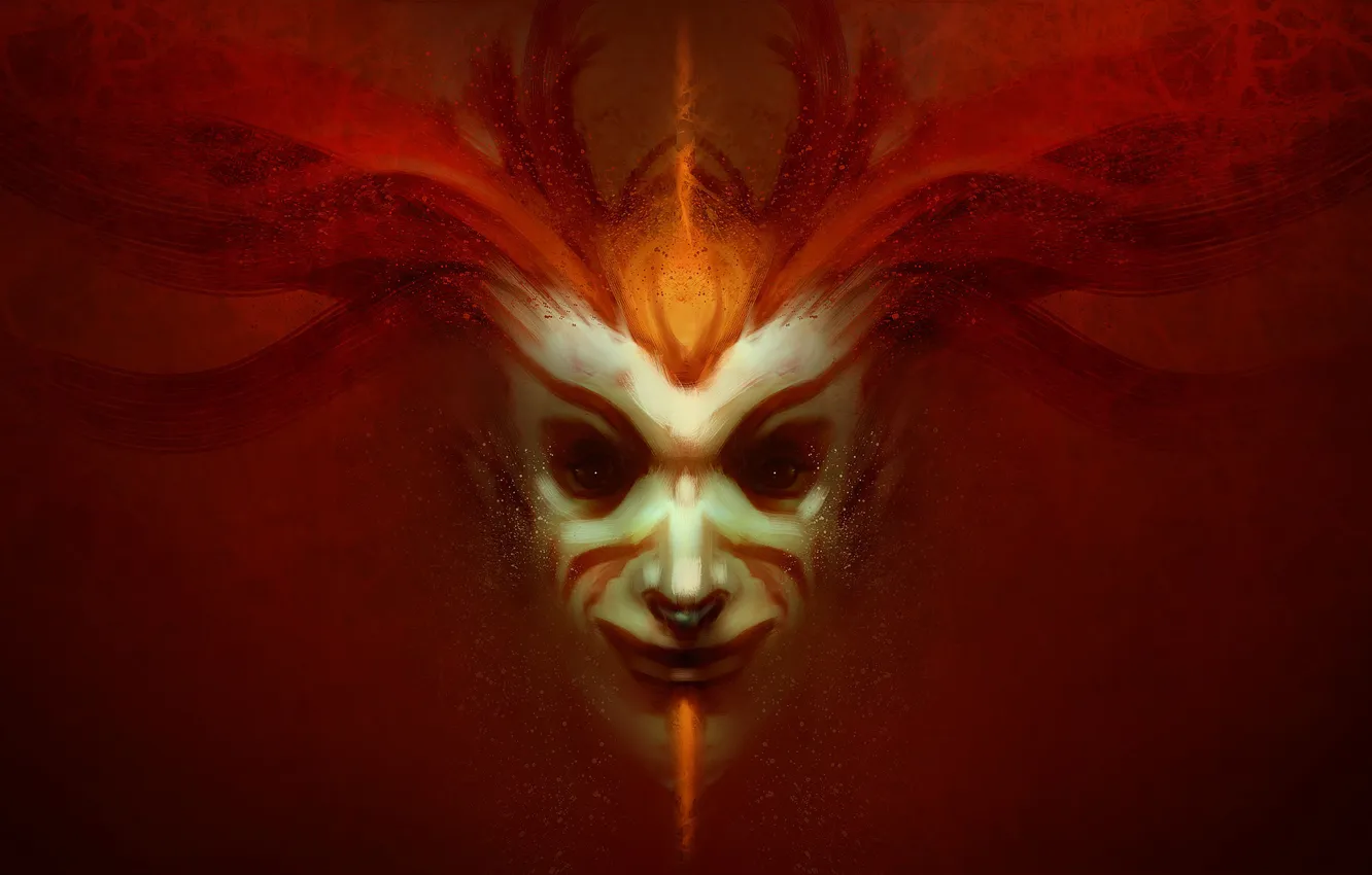 Photo wallpaper look, clown, art