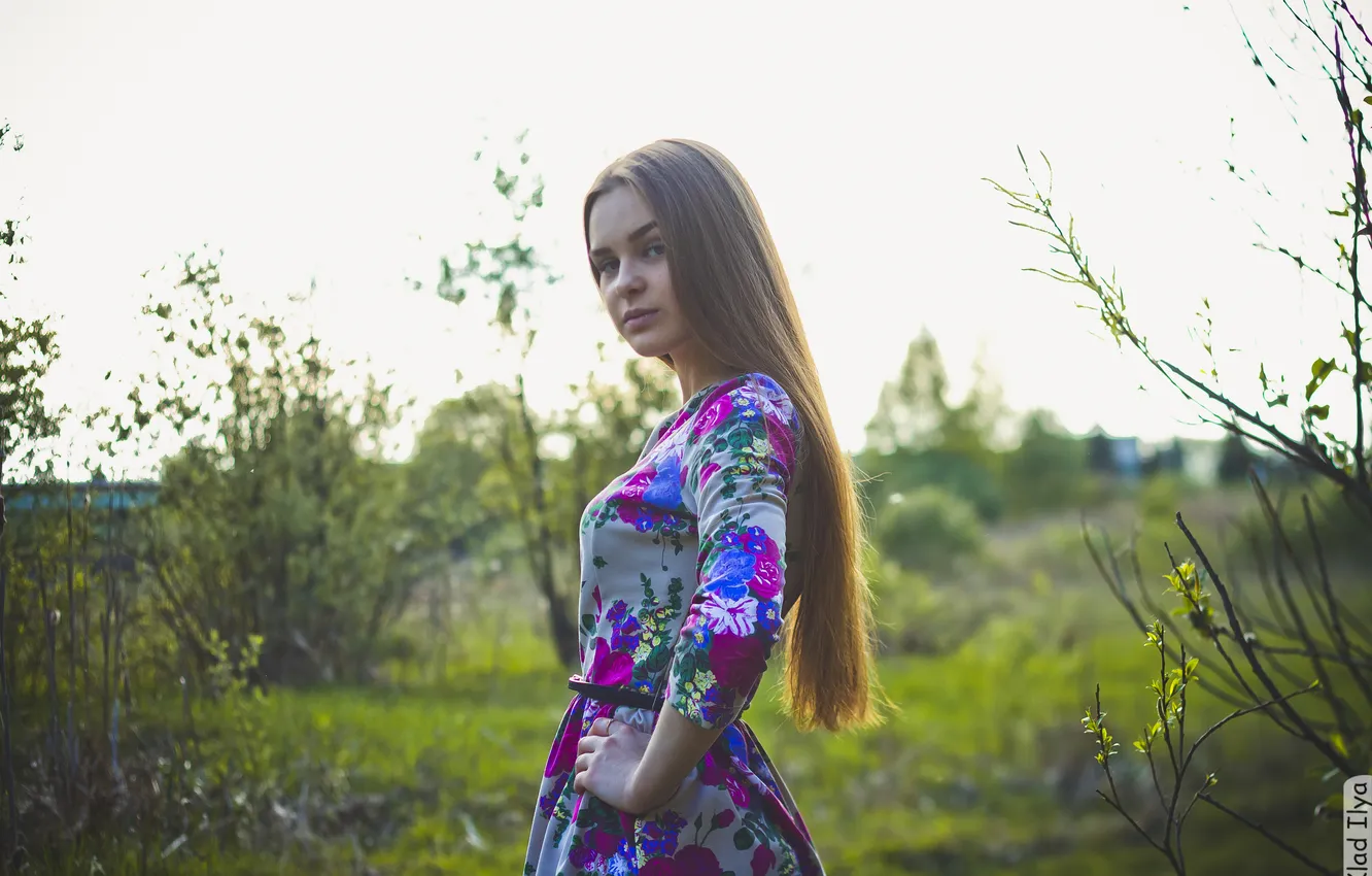 Photo wallpaper girl, nature, photographer, girl, photography, photographer, Ilya Klad, Ilya Baggage