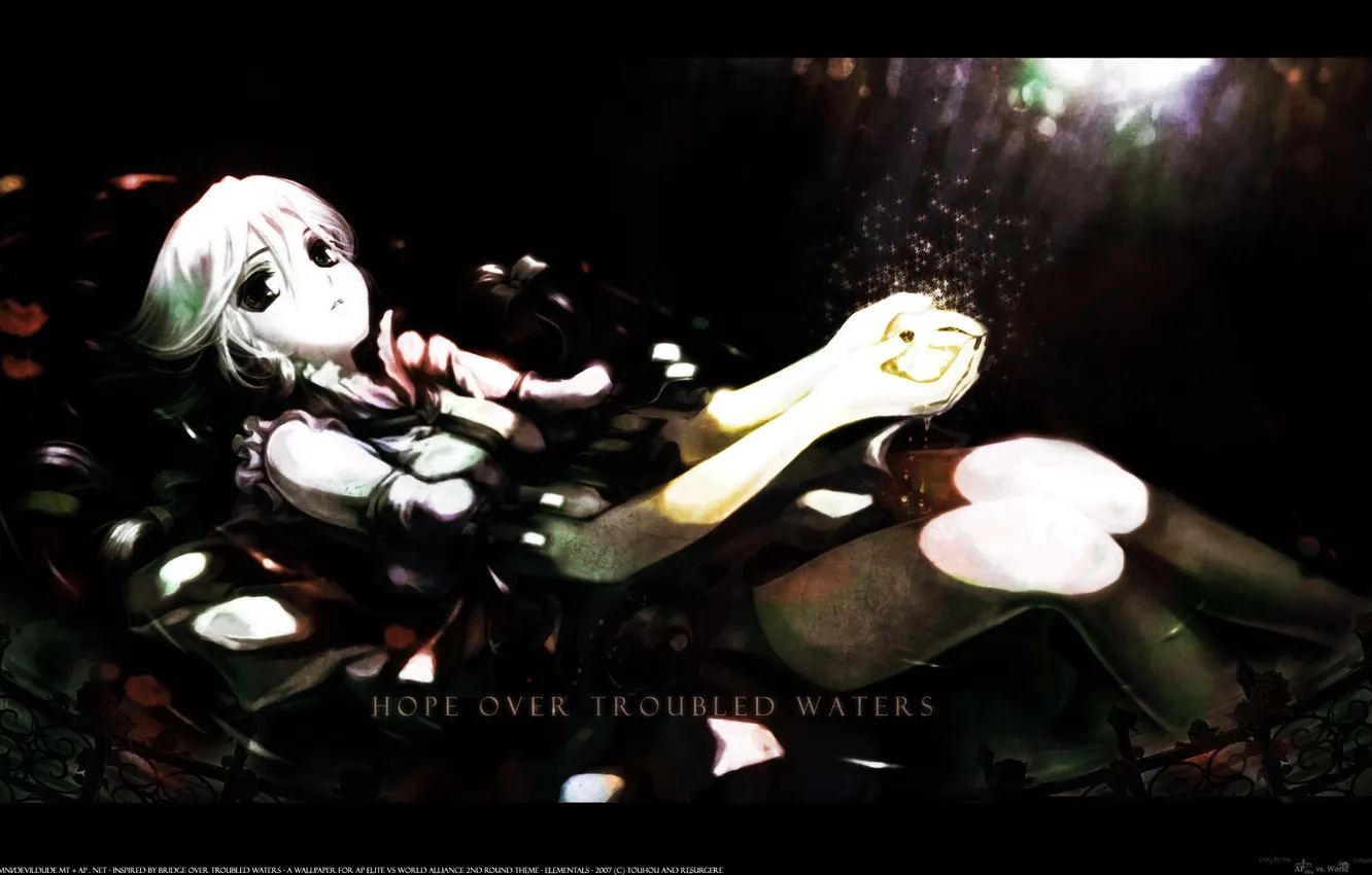 Photo wallpaper water, girl, Anime