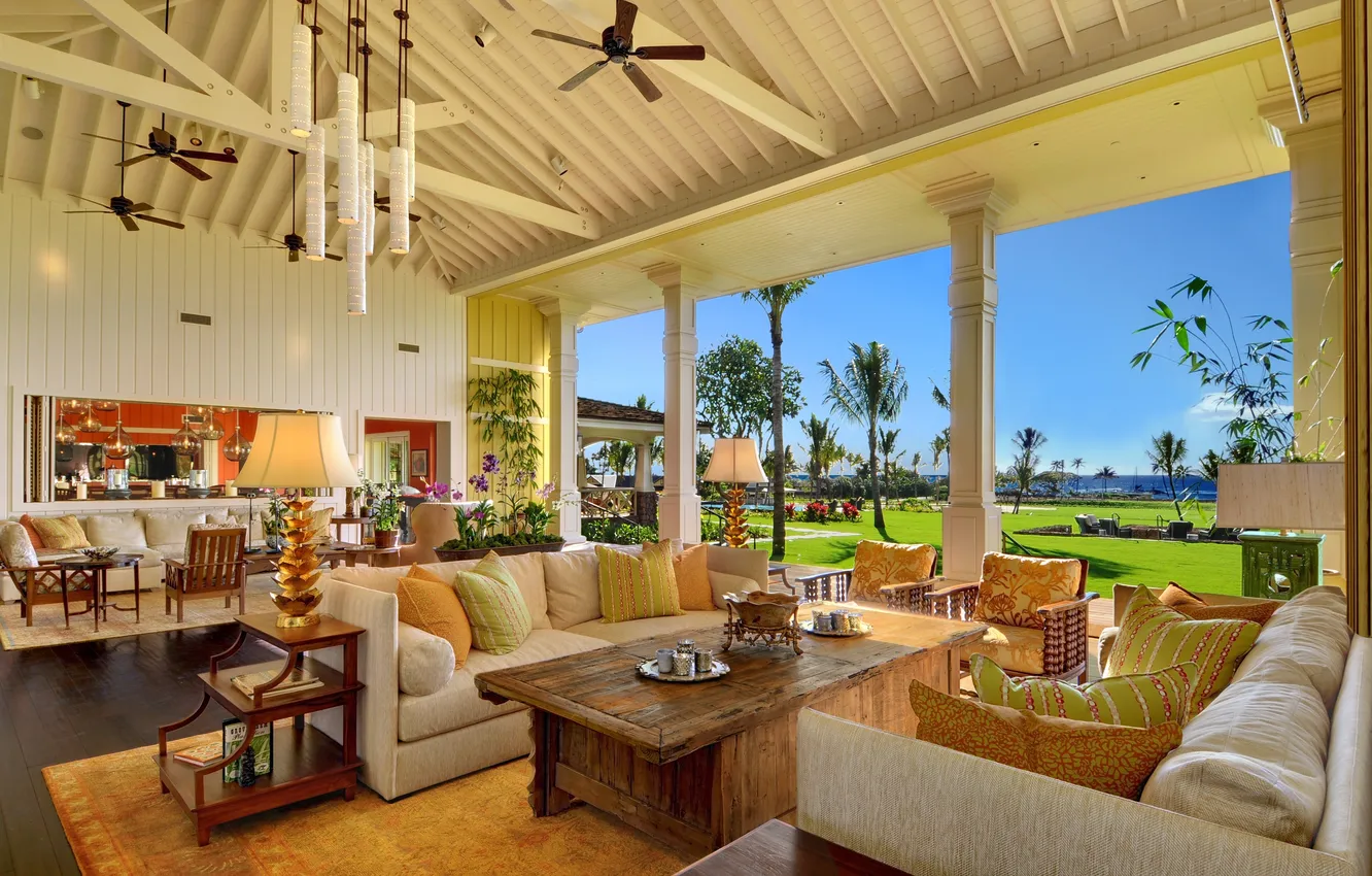 Photo wallpaper design, style, Villa, home, interior, the hotel