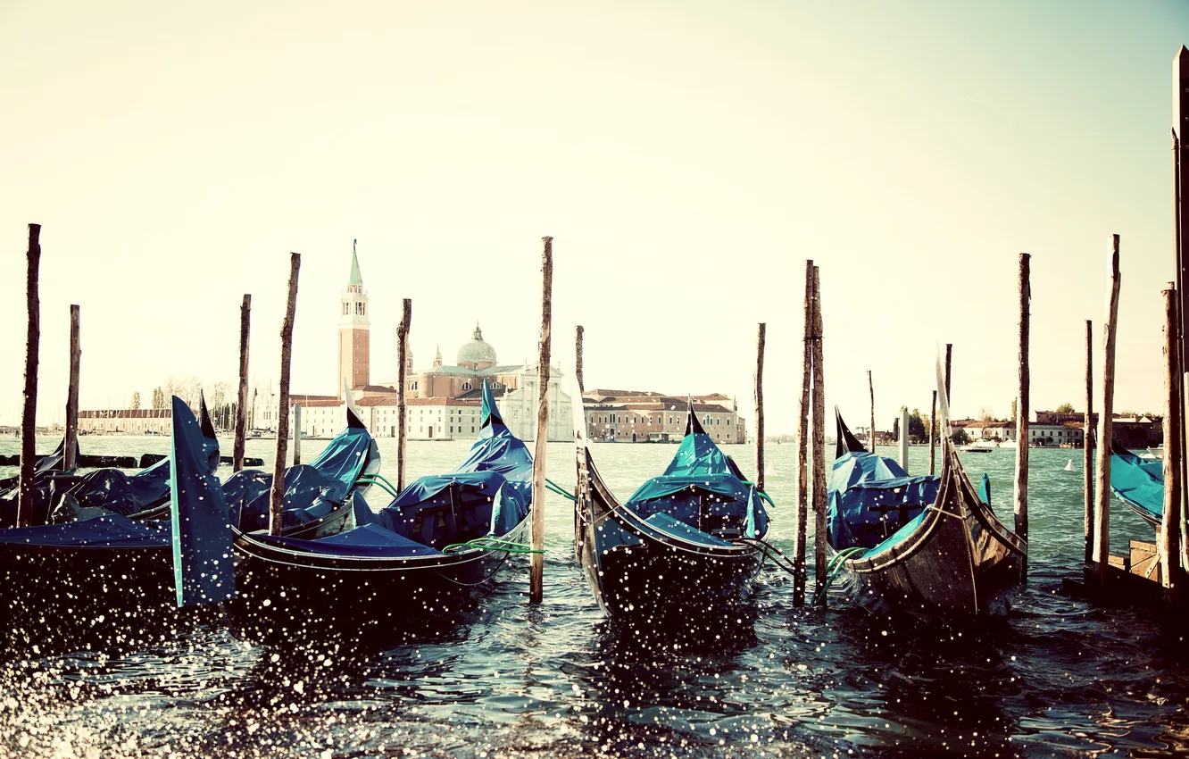 Photo wallpaper sea, water, squirt, island, Marina, Italy, Venice, Italy