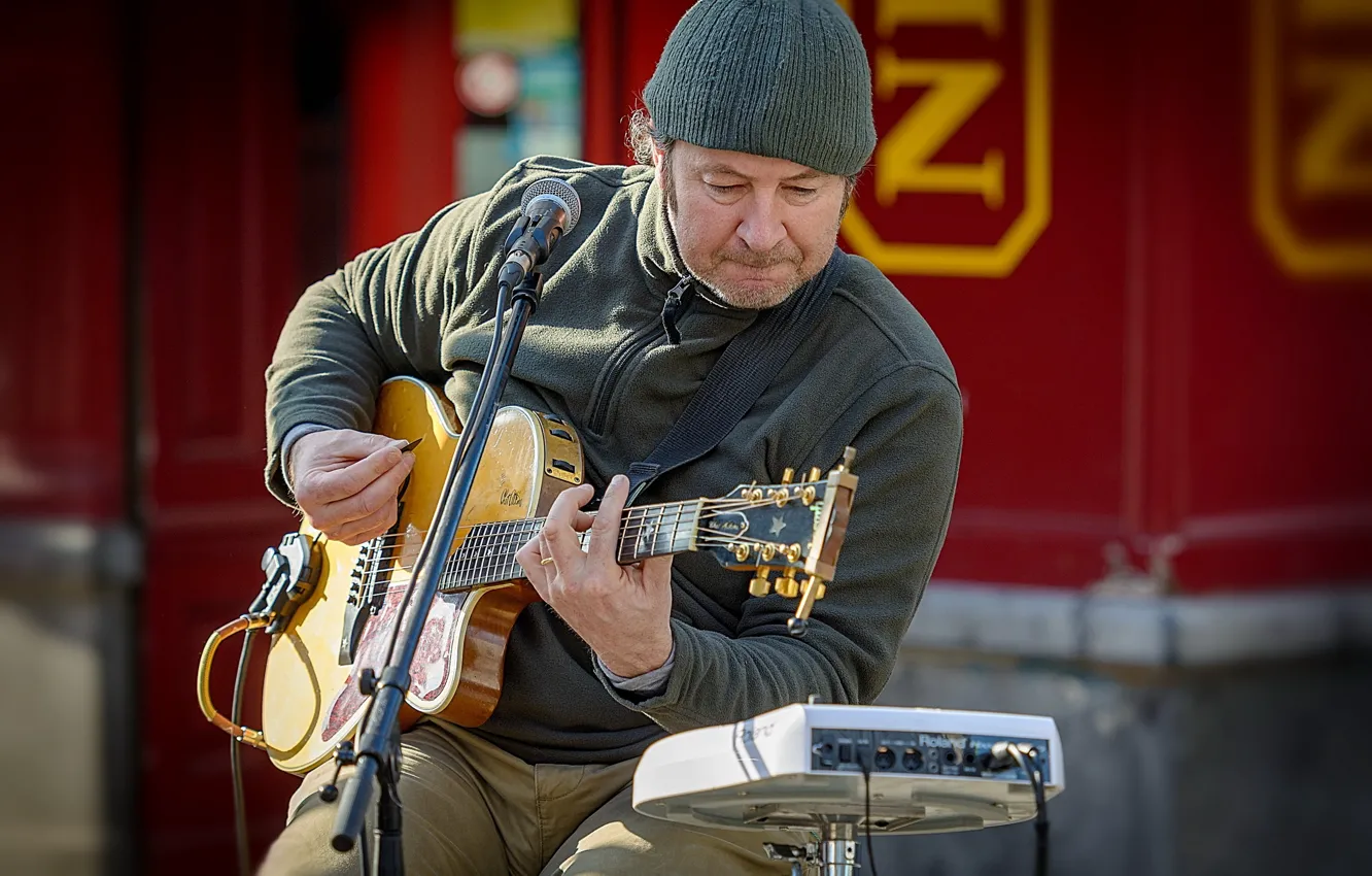 Photo wallpaper music, people, guitar