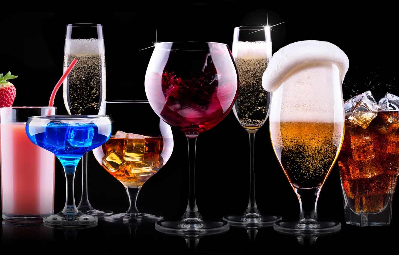 Photo wallpaper drinks, delicious, cocktails