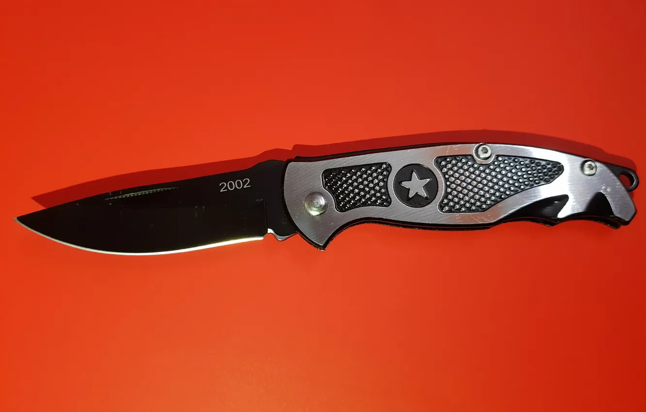 Photo wallpaper red, black, weapon, knife, Sharp