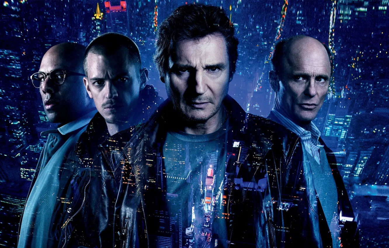 Photo wallpaper city, cinema, light, actor, man, movie, face, glasses