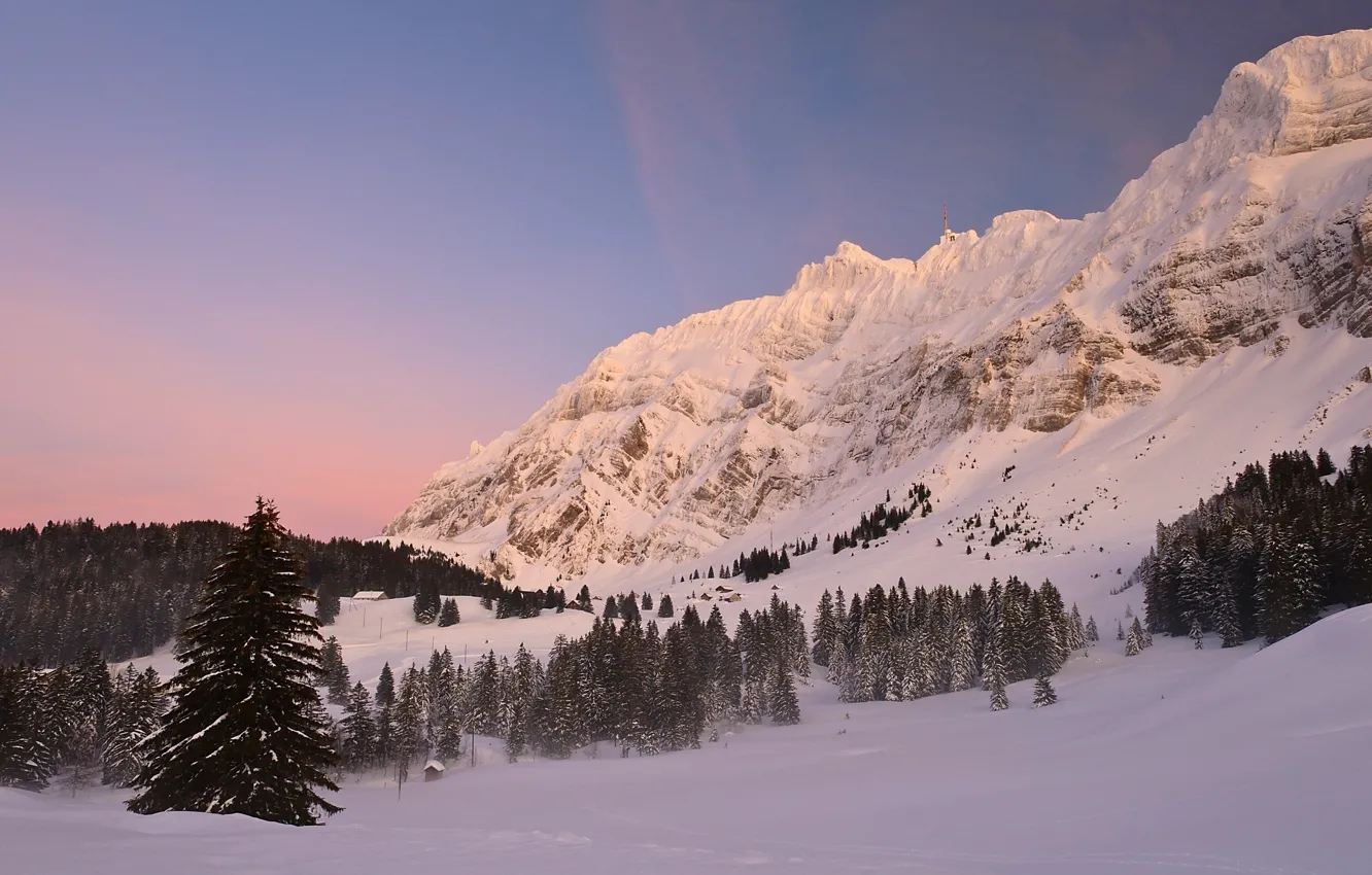 Photo wallpaper winter, snow, mountains, Switzerland, ate, Alps, Switzerland, Alps