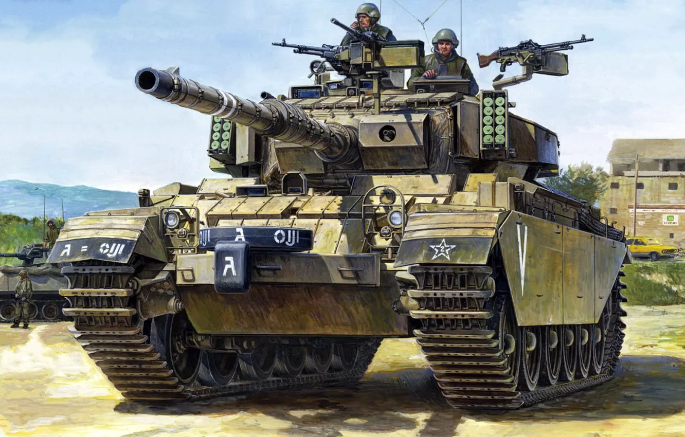 Photo wallpaper Centurion, British medium tank, The IDF, Israeli the name of the English heavy, Shot Kal
