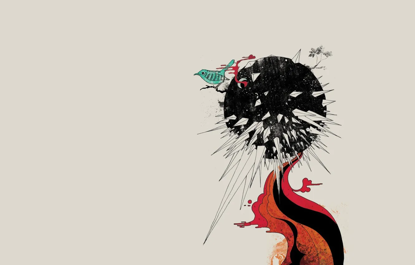 Photo wallpaper abstract, white, great