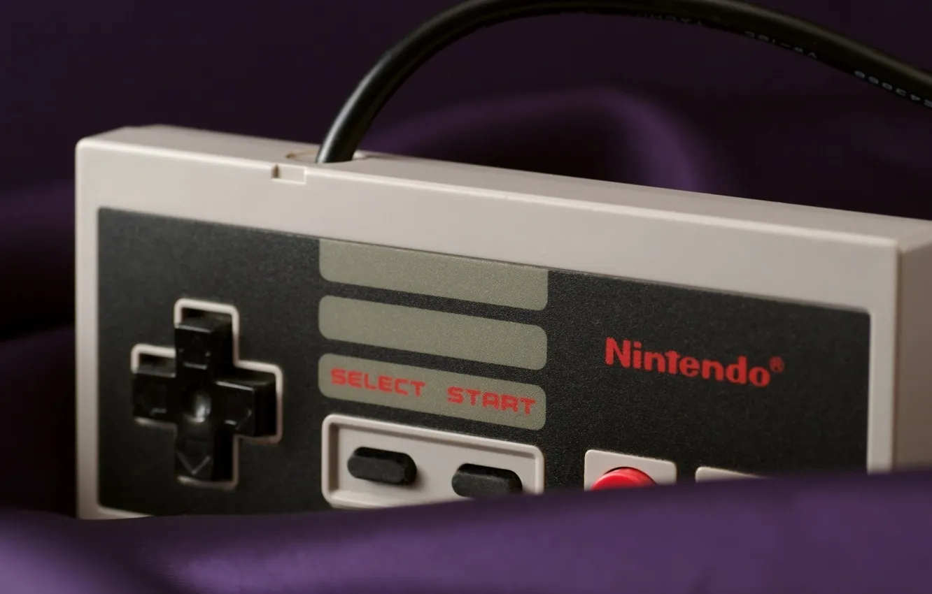 Photo wallpaper button, joystick, Nintendo