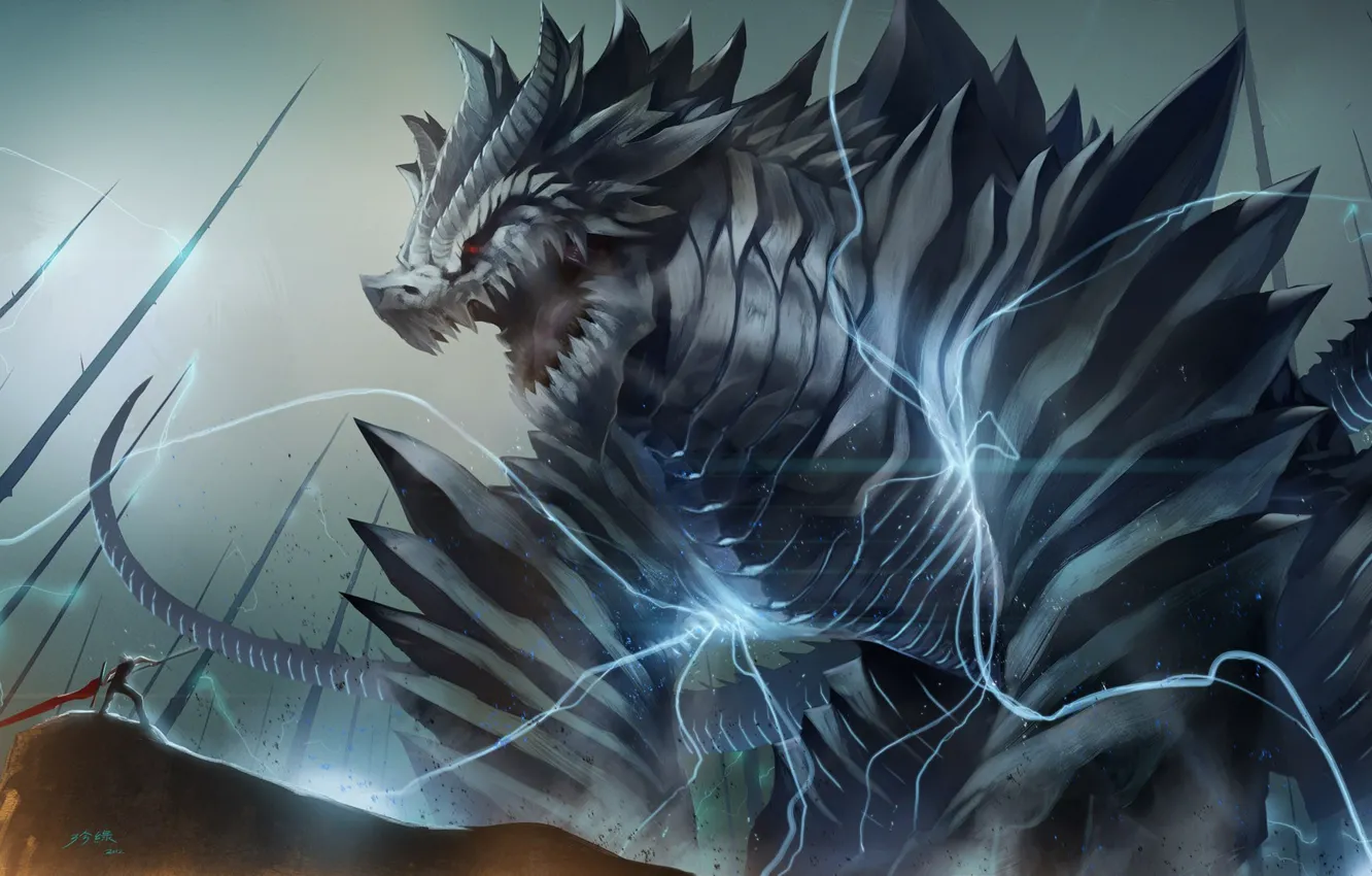 Photo wallpaper dragon, monster, rpg