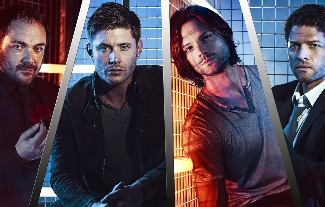 Photo wallpaper Supernatural, Jensen Ackles, Supernatural, Dean Winchester, Sam Winchester, Over The Padalecki Jared, Castiel, Misha Collins