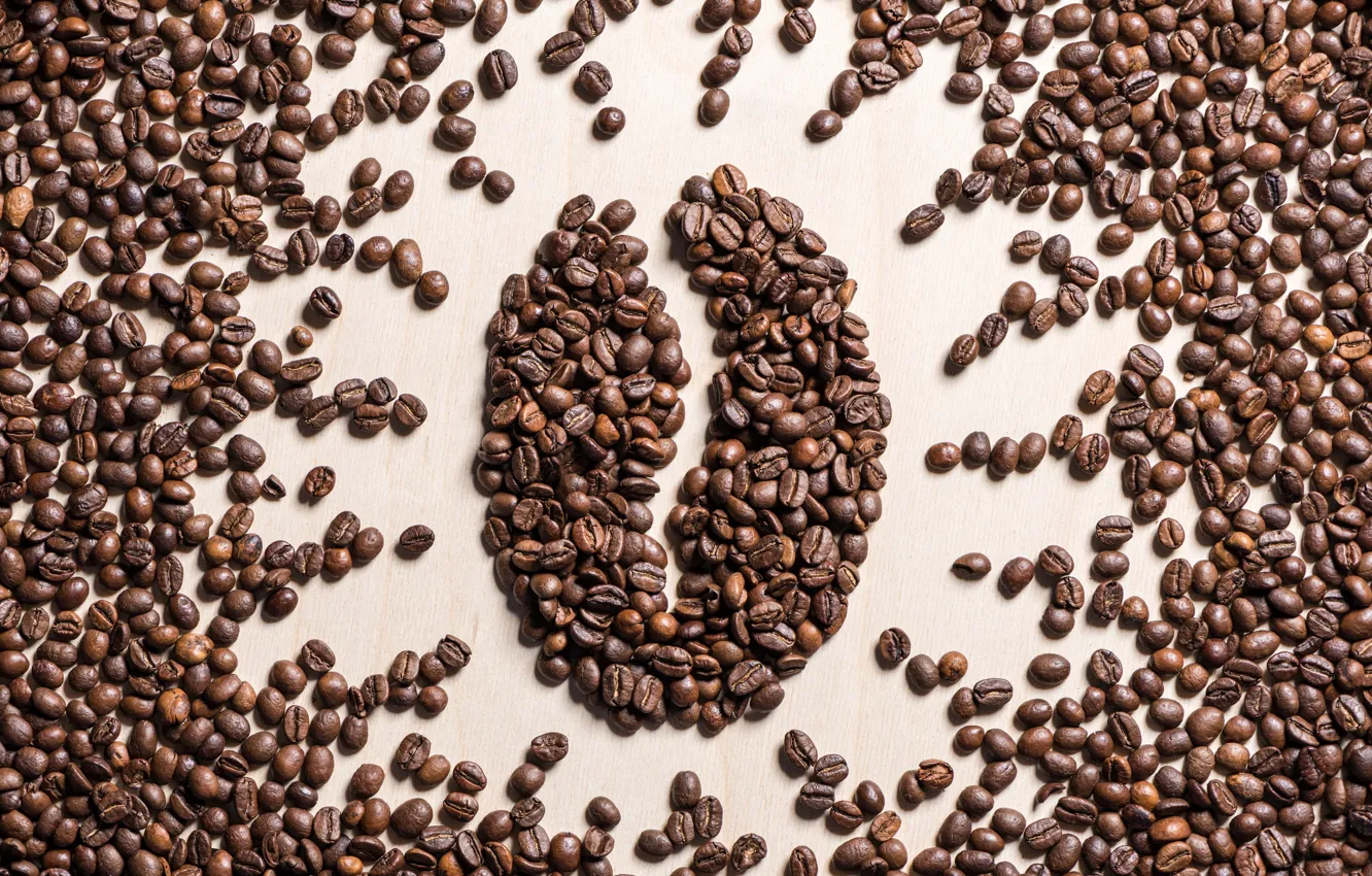 Photo wallpaper coffee, grain, beans, coffee
