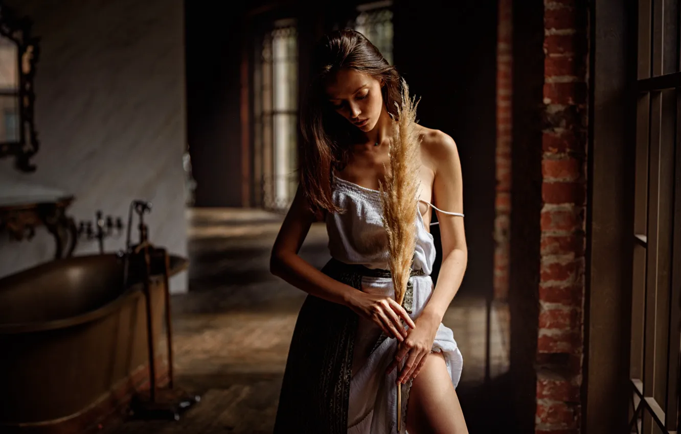 Photo wallpaper girl, model, brunette, George Chernyadev, Ekaterina Mozhina, Ekaterina Mozhi As, Georgy Chernyadyev