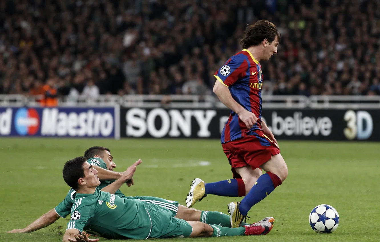 Photo wallpaper Wallpaper, football, sport, the ball, player, Barcelona, lionel messi, Lionel Messi