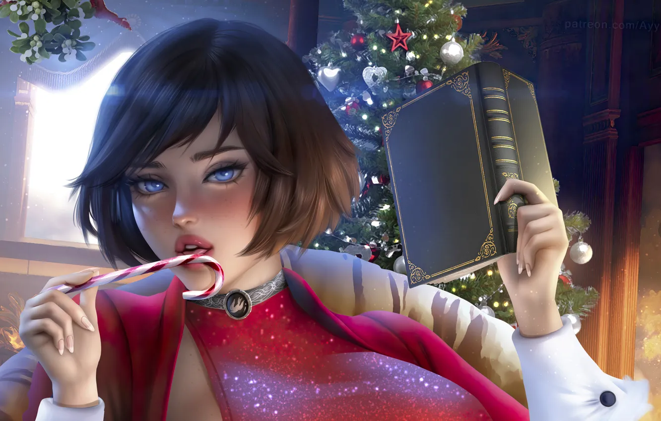 Photo wallpaper girl, game, art, New Year, Elizabeth, BioShock Infinite