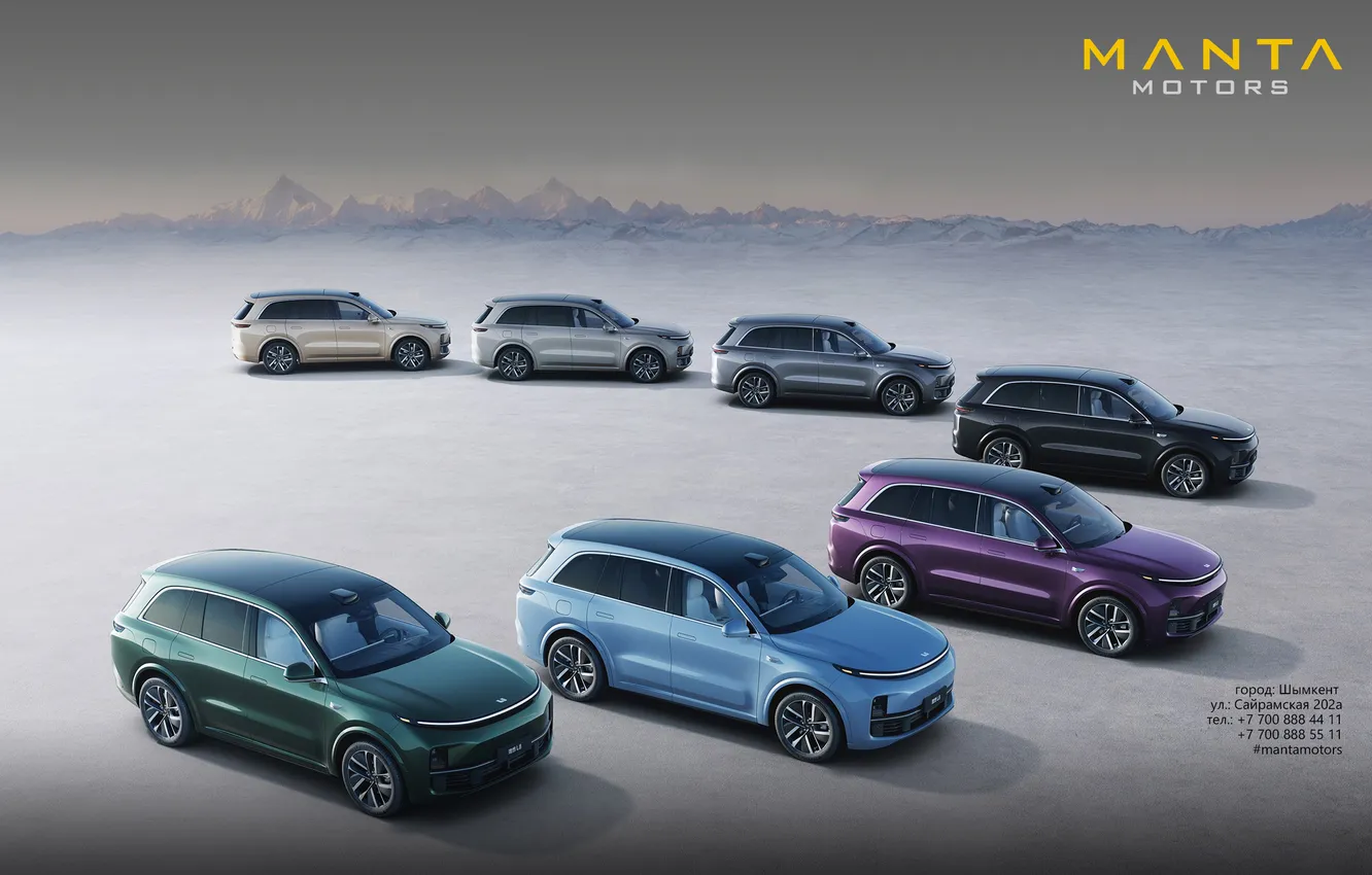 Photo wallpaper car, manta rays, lixiang