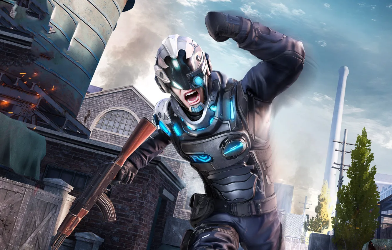 Photo wallpaper the game, soldiers, Creek, PlayerUnknown's Battlegrounds