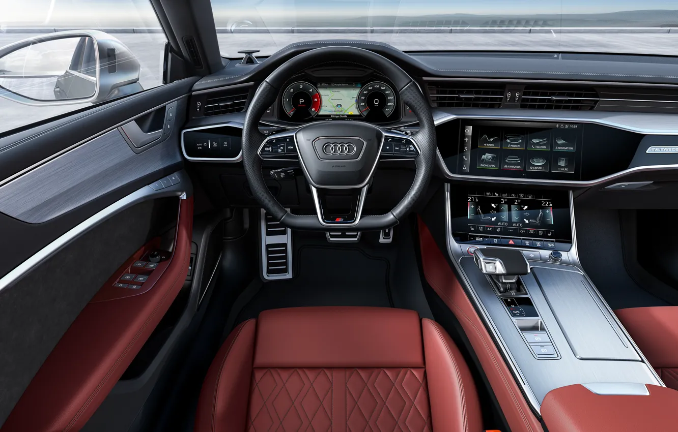 Photo wallpaper Audi, TDI, salon, Sportback, Audi S7, 2019