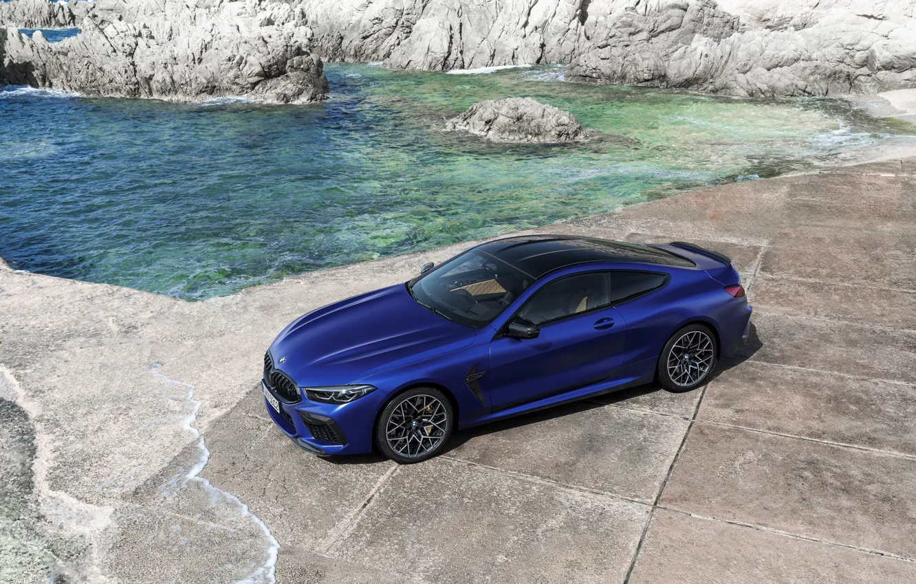 Photo wallpaper shore, coupe, BMW, top, 2019, BMW M8, M8, M8 Competition Coupe