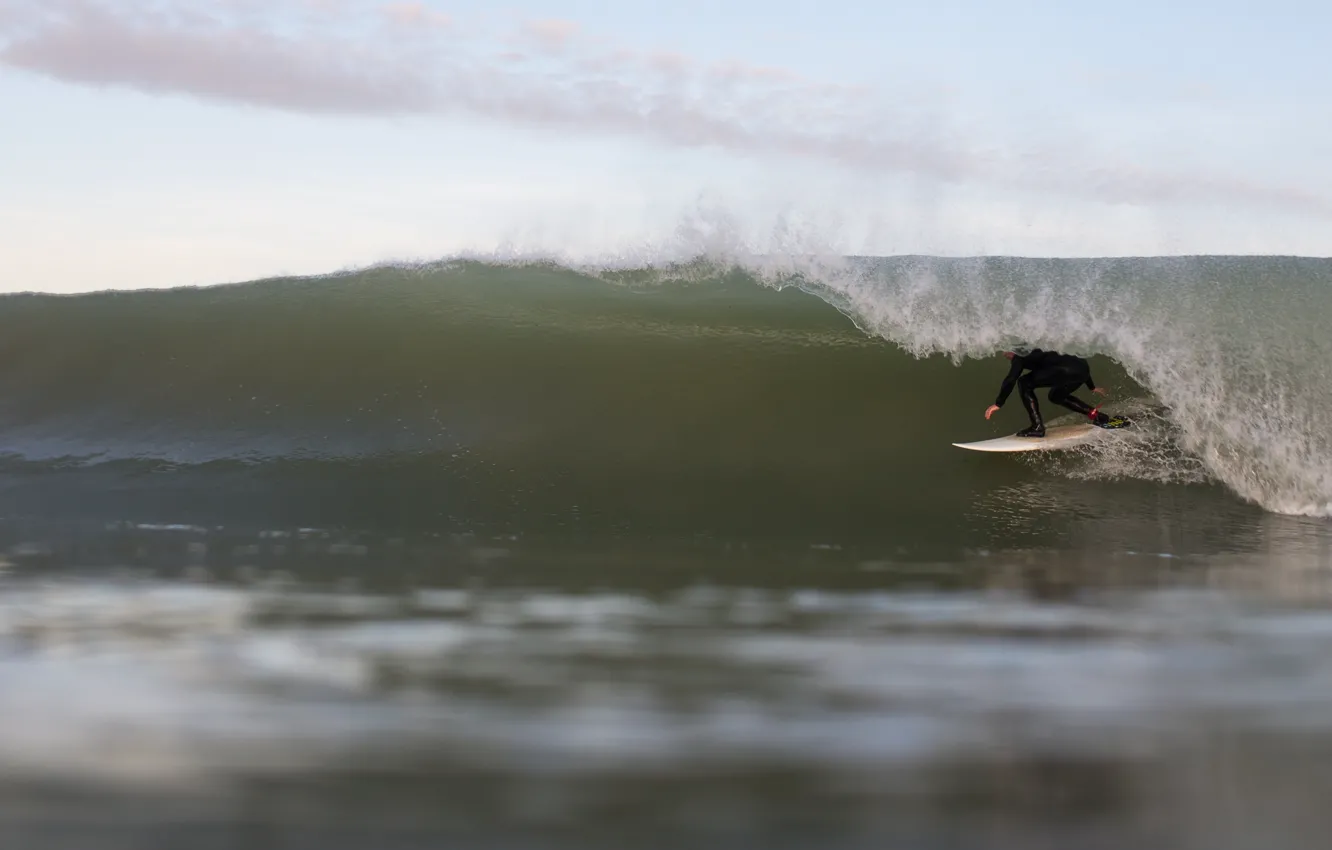 Photo wallpaper sea, wave, water, the ocean, the wind, Board, surfing, surfer
