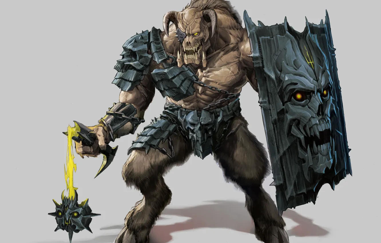 Photo wallpaper game, Gladiator, Gladiator, Doom, Video game series, The Demon Soldier, Studded ball on a chain, …