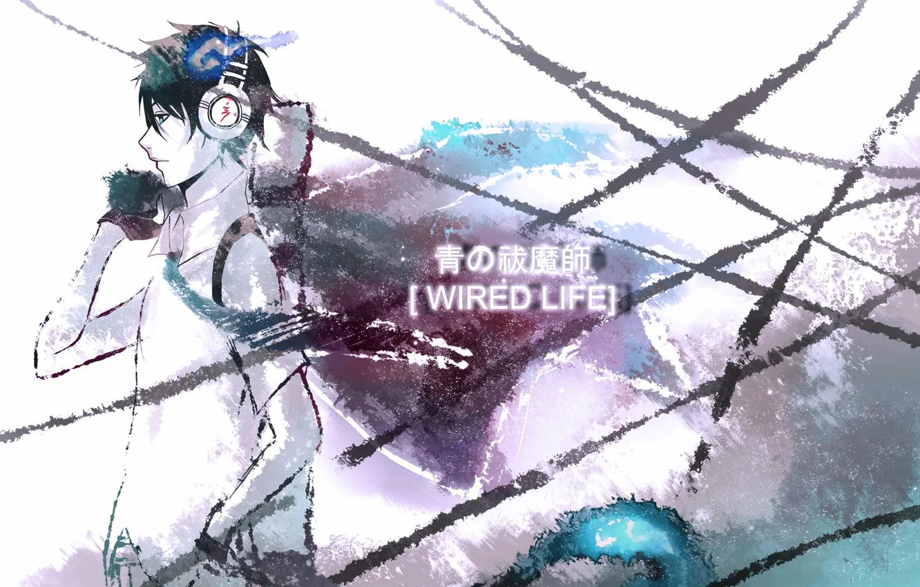 Photo wallpaper music, headphones, indifference, guy, art, persona92