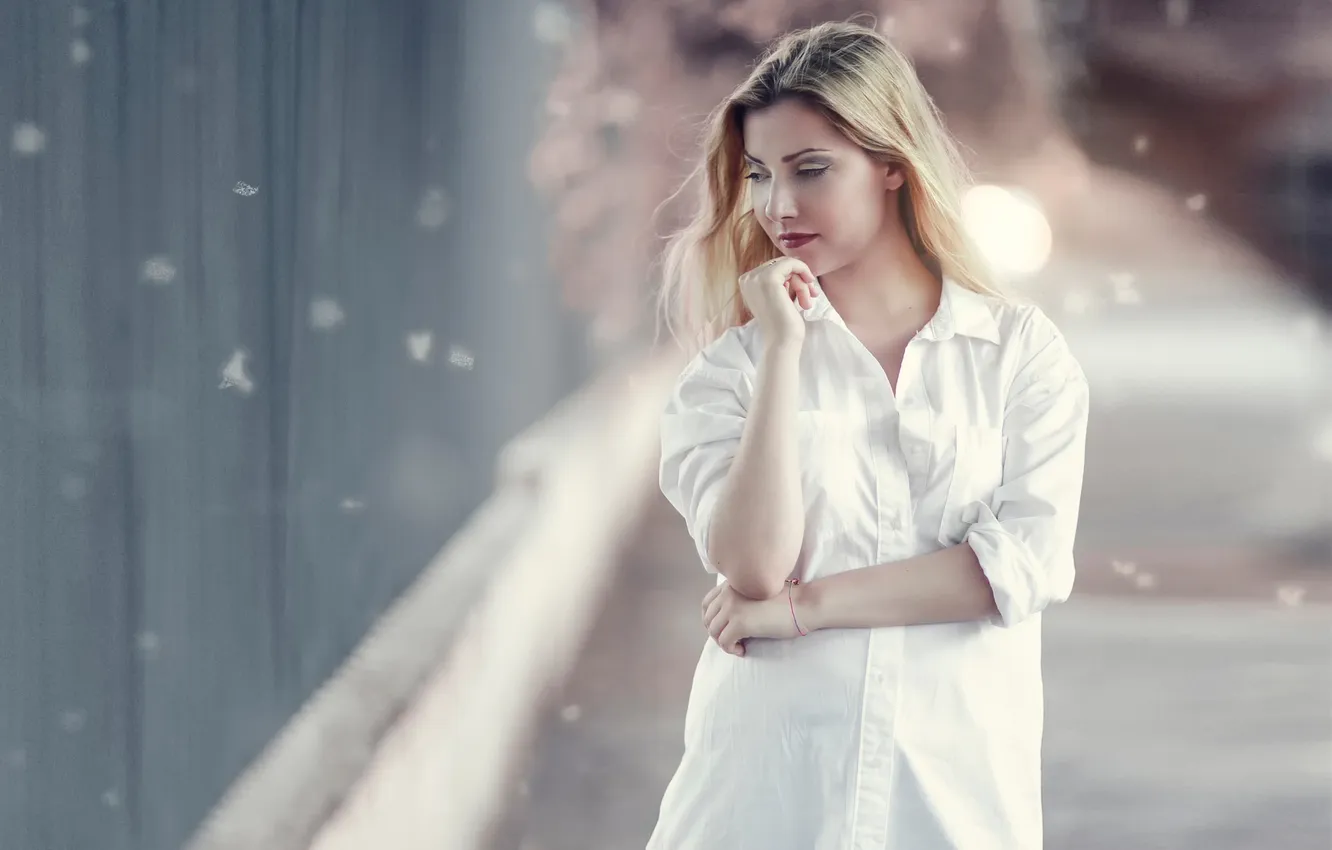 Photo wallpaper shirt, bokeh, eternity, Alessandro Di Cicco