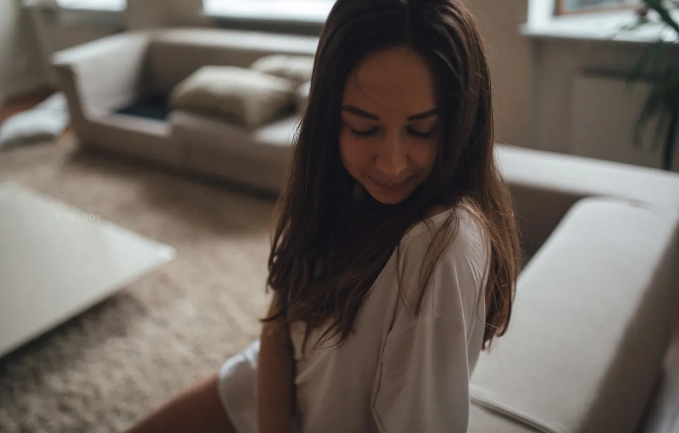 Photo wallpaper girl, model, brunette, photographer, girl, photography, photographer, model