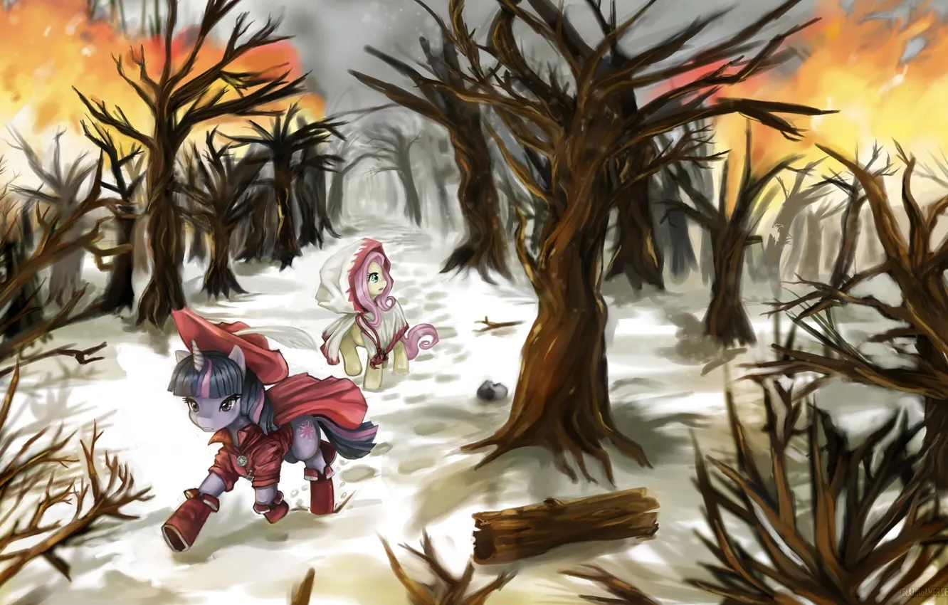 Photo wallpaper cartoon, art, My Little Pony