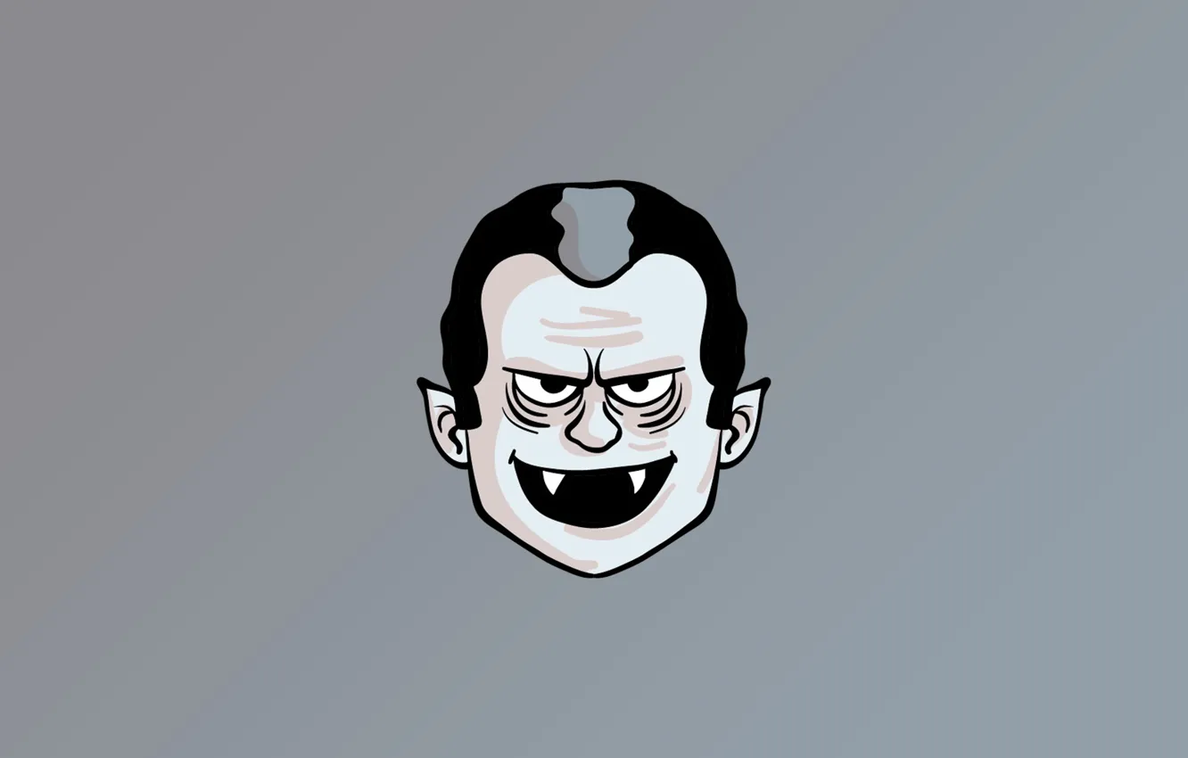 Photo wallpaper fantasy, monster, vampire, digital art, artwork, Minimalism, Dracula, simple background