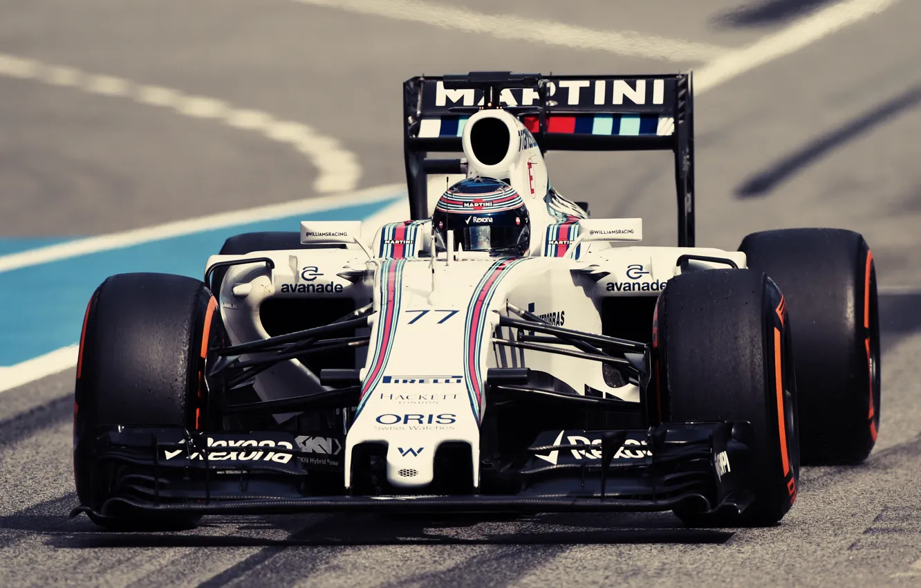 Photo wallpaper Formula 1, Racing, williams, Martini, FW37, Bottas